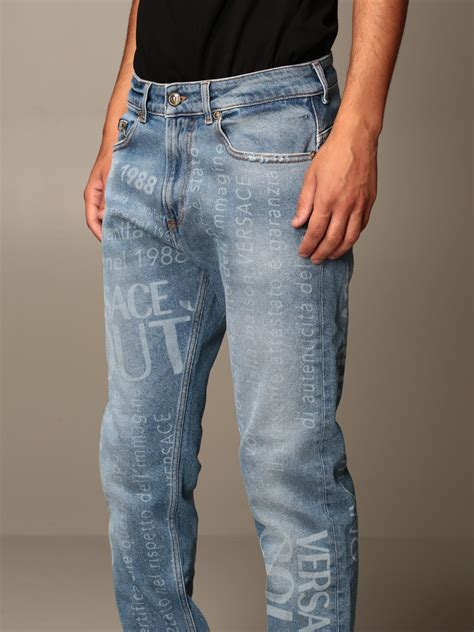 jeans versace stracciati|versace jeans.